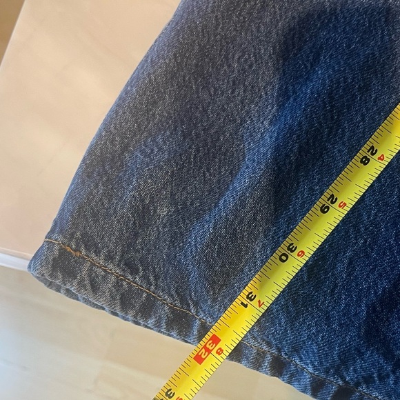 Cotton On Relaxed Cargo Jeans Nordic Blue Size 36 Vintage Fit Denim - Picture 9 of 10